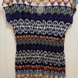 Tory Burch Multicolor Ikat Dress